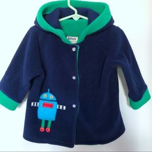 Adorable snap up fleece jacket by Tuff Kookooshka
